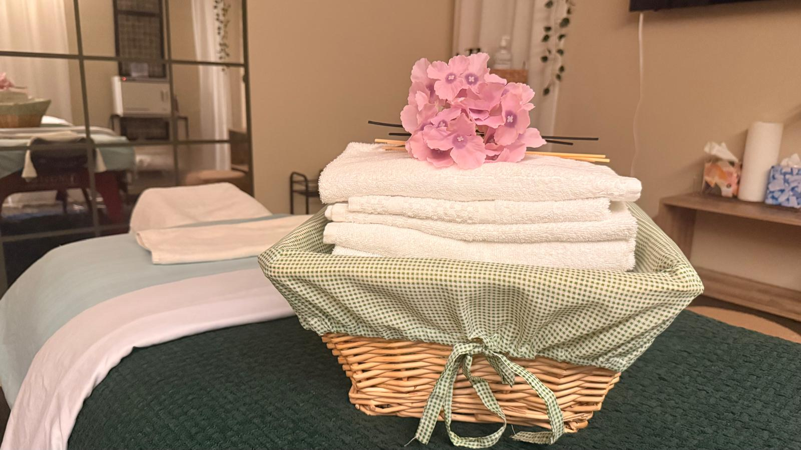 Massage studio comfort area in Edina MN