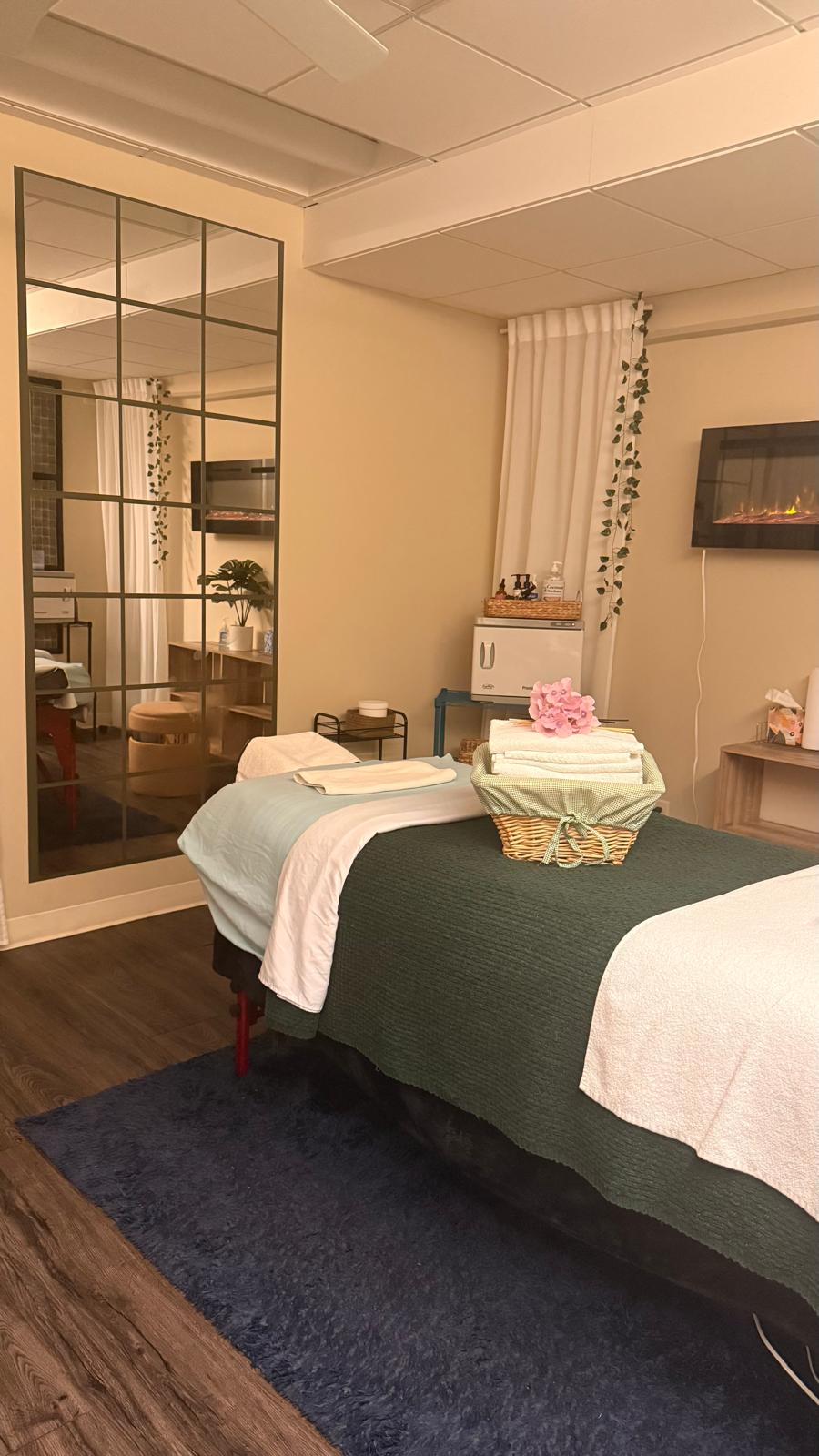 Rejuvenate Massage Therapy studio interior detail