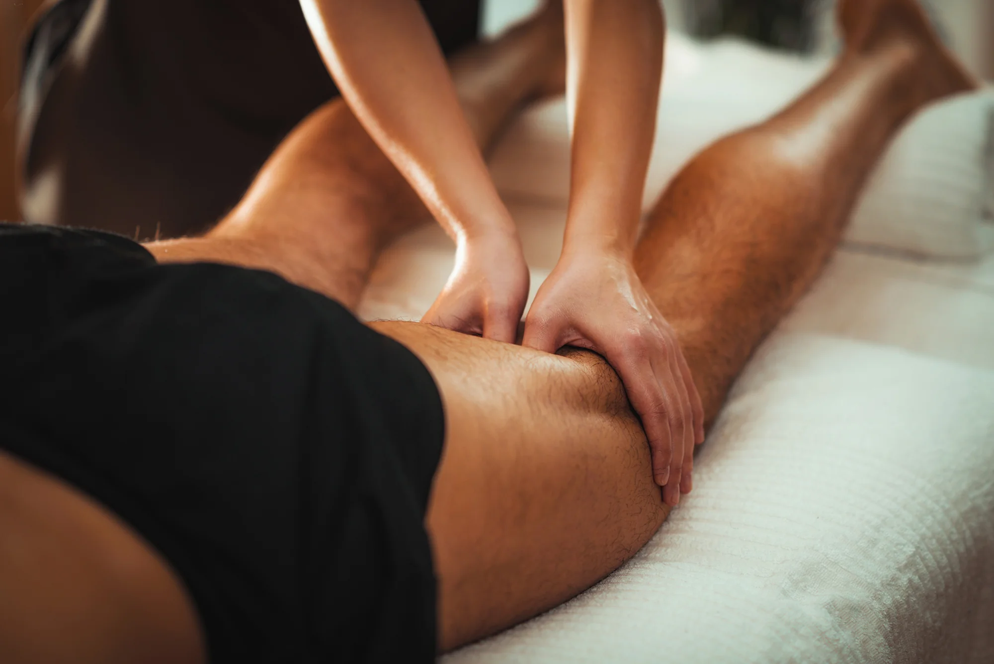 Legs sports massage therapy